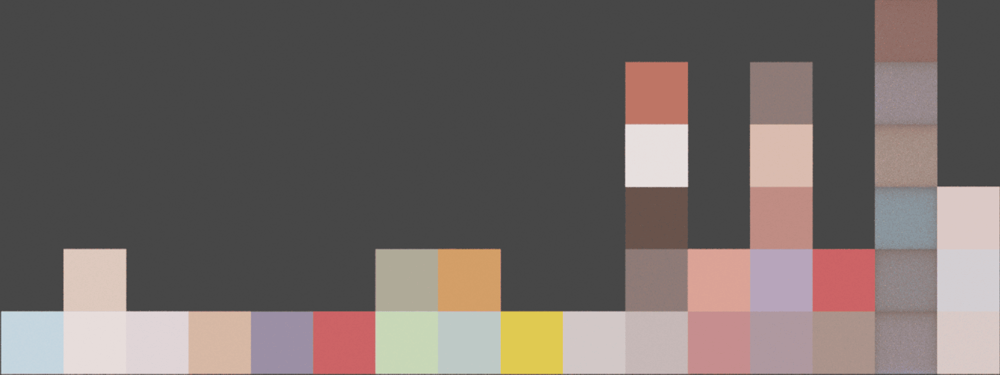 First San Francisco color palette strip for landmark materials
