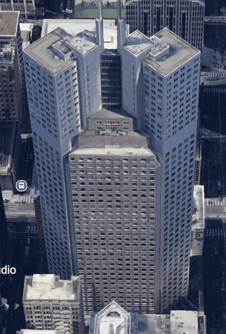 Vertical screenshot of landmark detail and roof color
