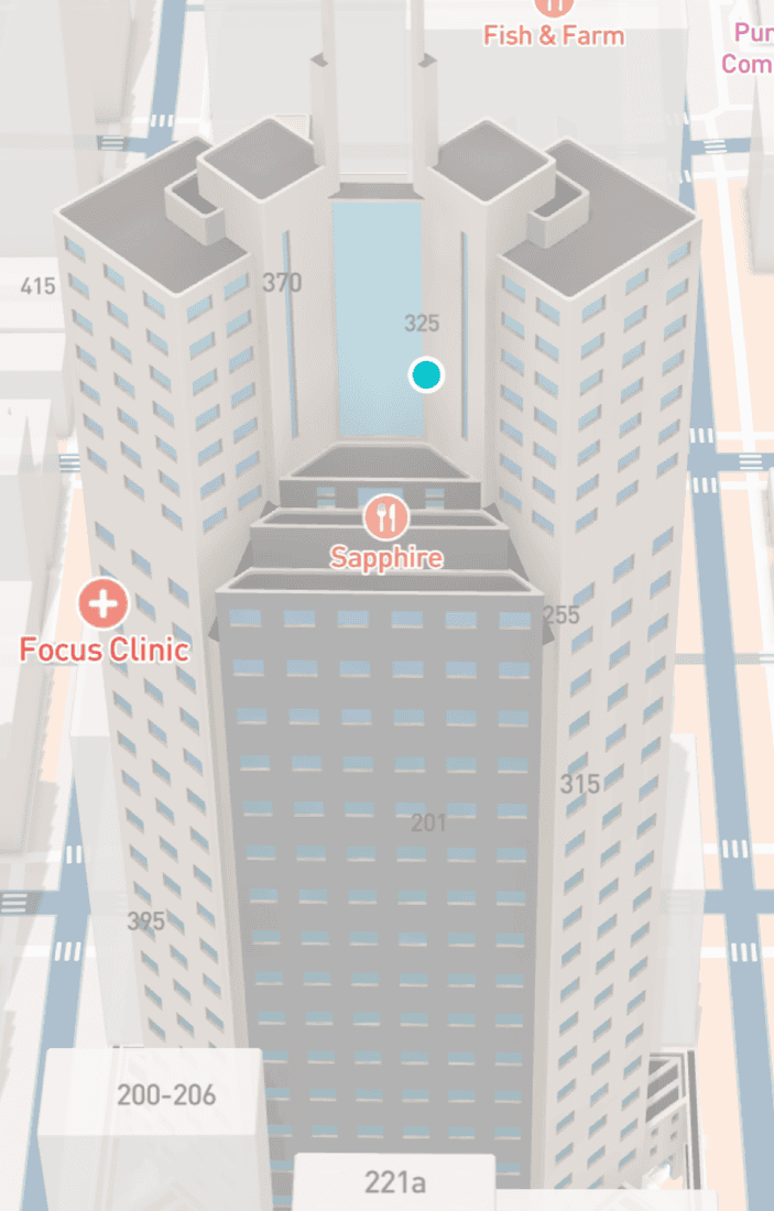 Full-height UI capture of review queue with map